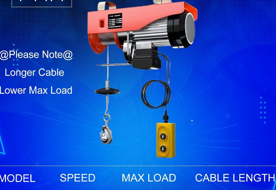 Wall Mount Electric Crane Hoist 220V (200kg - 1 Ton) - Wall mount crane hoist 5