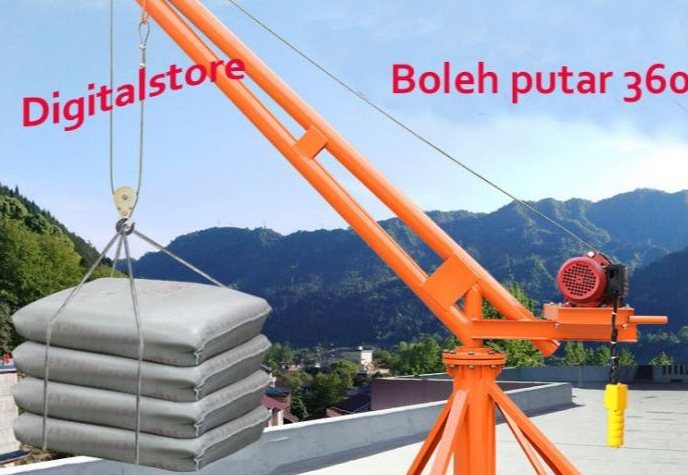 Wall Mount Electric Crane Hoist 220V (200kg - 1 Ton) - Wall mount crane hoist 8