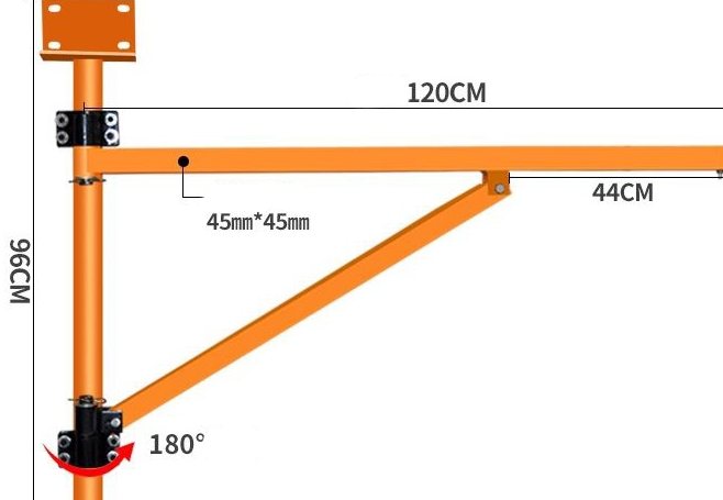 Wall Mount Electric Crane Hoist 220V (200kg - 1 Ton) - Wall mount crane hoist 9